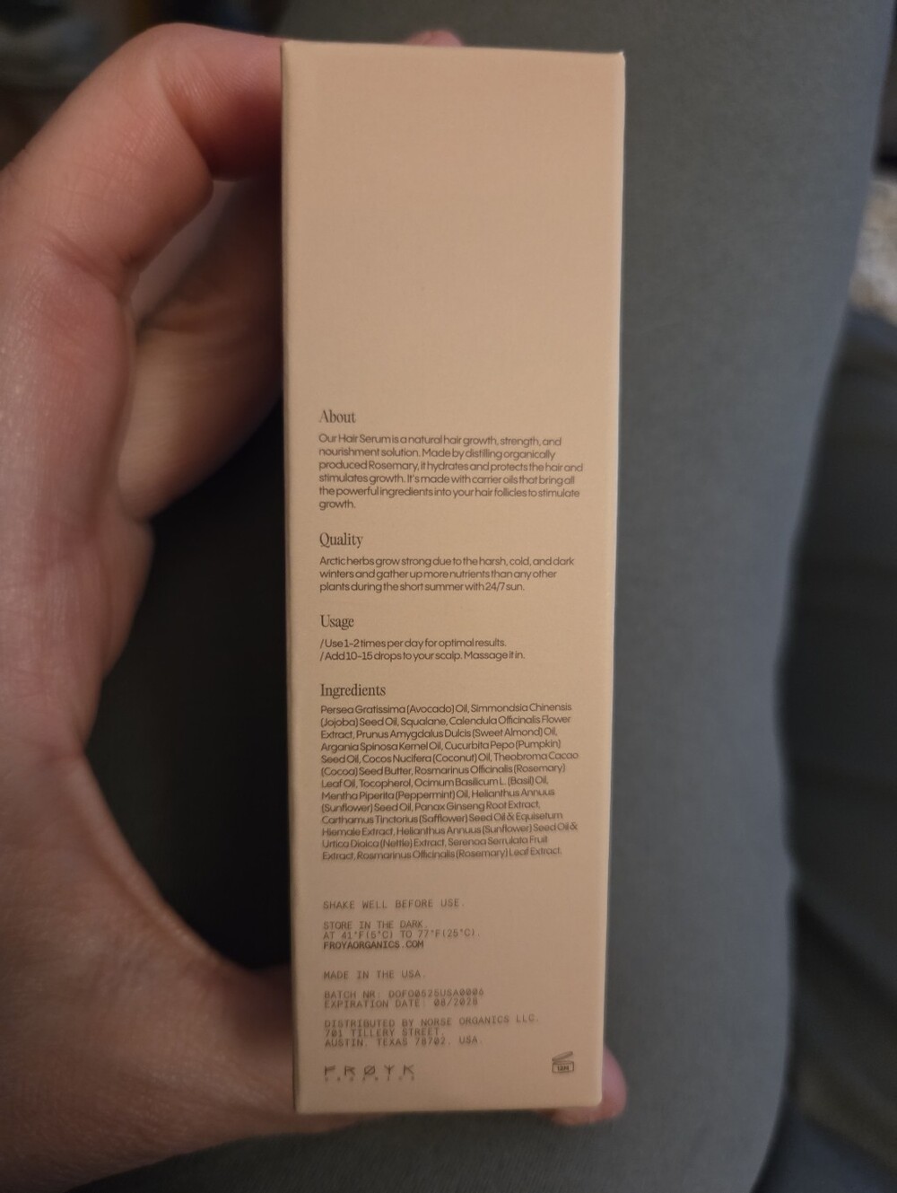 Froya Hyper Potent Hair Growth Serum - Picture 2 of 3